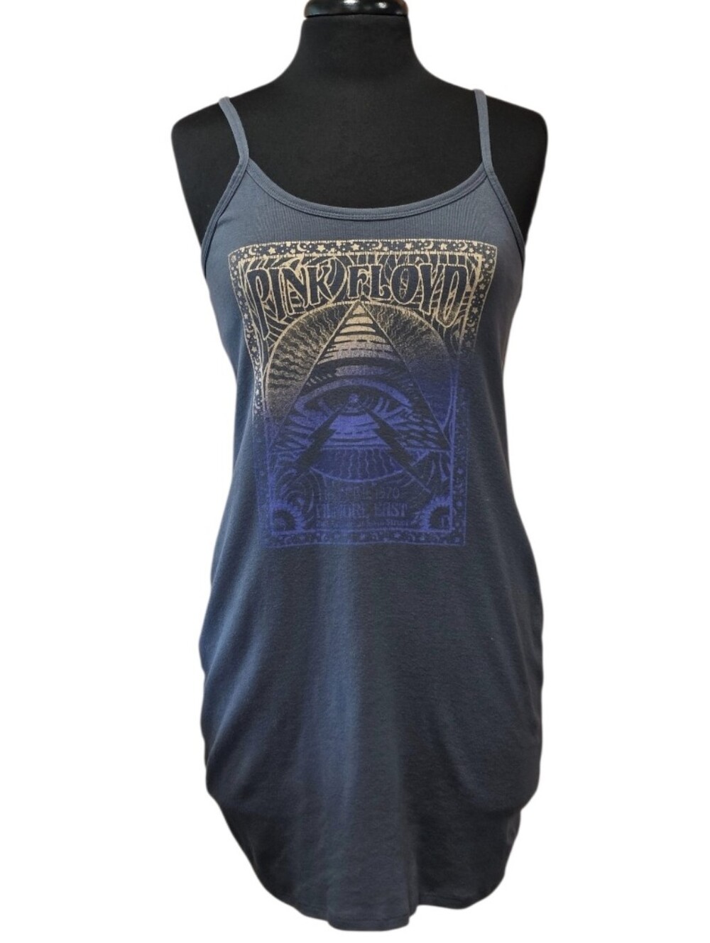 Pink Floyd Navy Blue Graphic Cami Dress